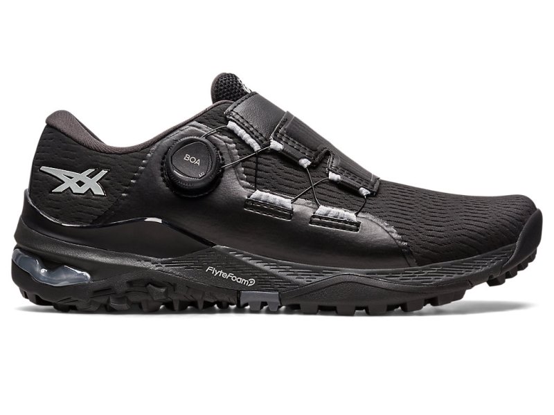 Asics Gel-kayano ACE BOA メンズ ゴルフシューズ 黒 シルバー | JP0311-288
