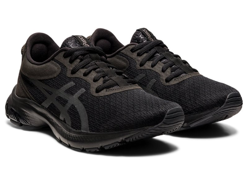 Asics Gel-kumo Lyte 2 レディース ランニングシューズ 黒 深いグレー | JP8971-609