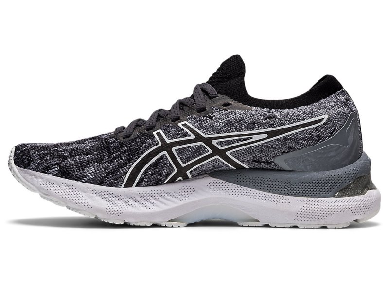 Asics Gel-nimbus 23 Knit レディース ランニングシューズ グレー 黒 | JP9030-682