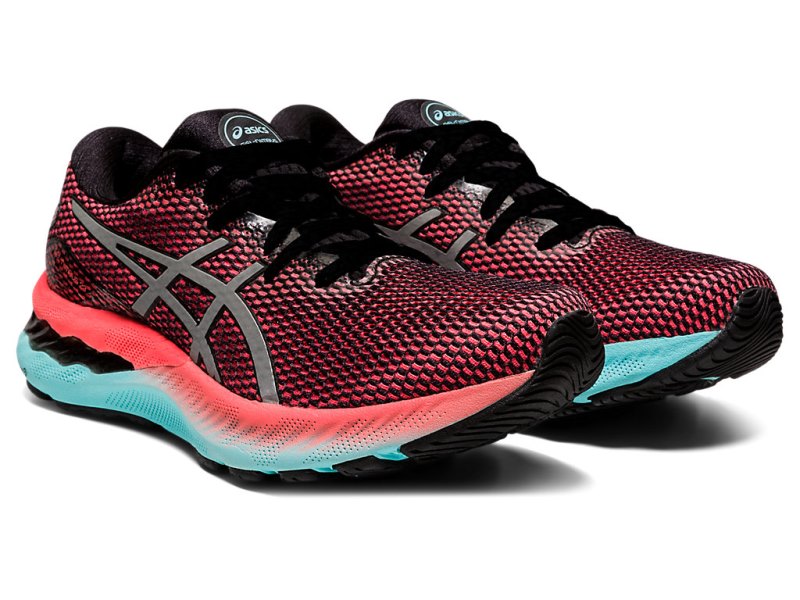 Asics Gel-nimbus 23 Lite-show レディース ランニングシューズ 黒 シルバー | JP8060-022