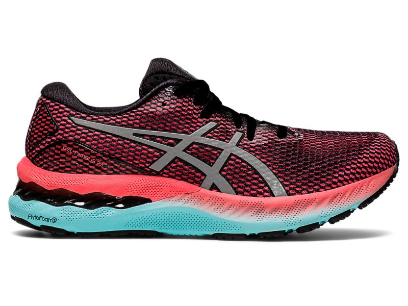 Asics Gel-nimbus 23 Lite-show レディース ランニングシューズ 黒 シルバー | JP8060-022