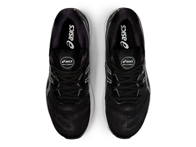 Asics Gel-nimbus 23 メンズ ランニングシューズ 黒 白 | JP8692-302