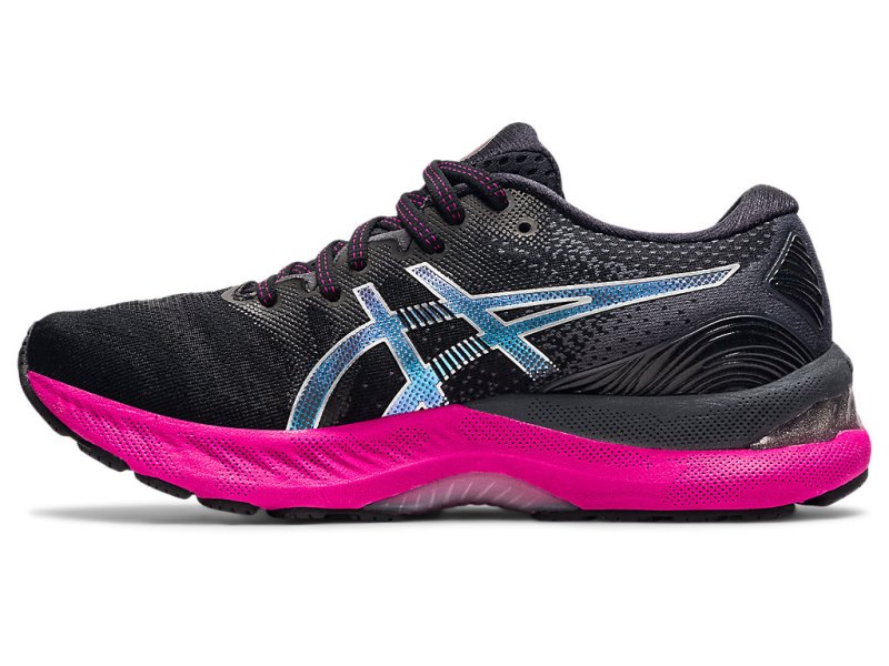 Asics Gel-nimbus 23 レディース ランニングシューズ 黒 シルバー | JP9843-595