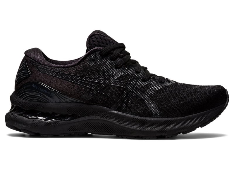 Asics Gel-nimbus 23 レディース ランニングシューズ 黒 黒 | JP4945-330