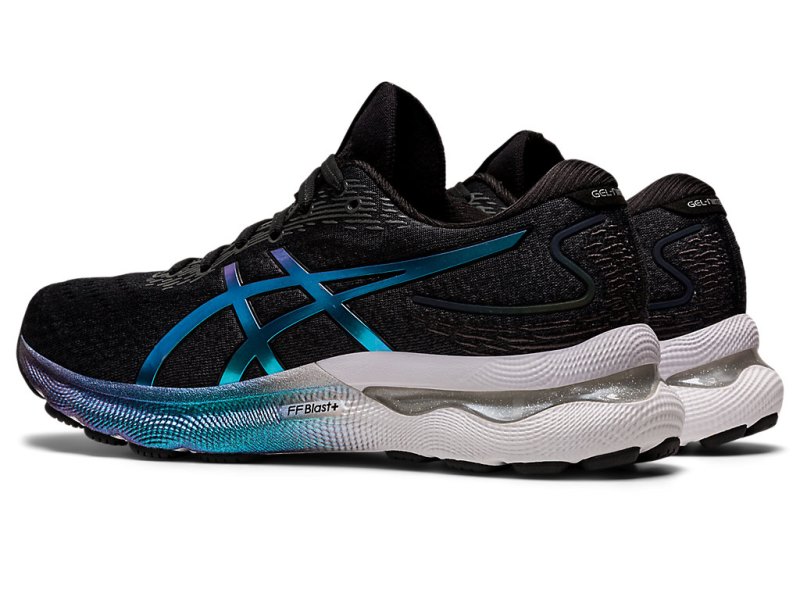 Asics Gel-nimbus 24 Platinum レディース ランニングシューズ 黒 黒 | JP3603-375