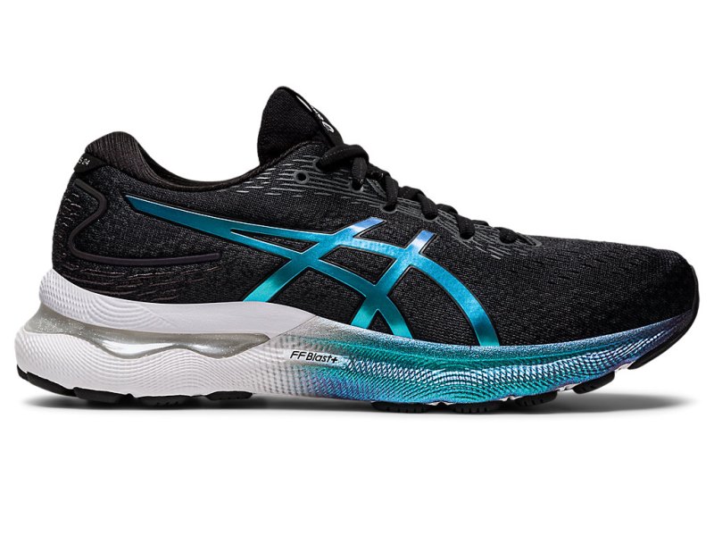 Asics Gel-nimbus 24 Platinum レディース ランニングシューズ 黒 黒 | JP3603-375