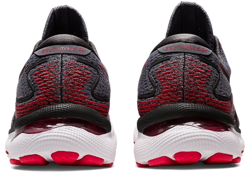 Asics Gel-nimbus 24 メンズ ランニングシューズ グレー 赤 | JP9713-783