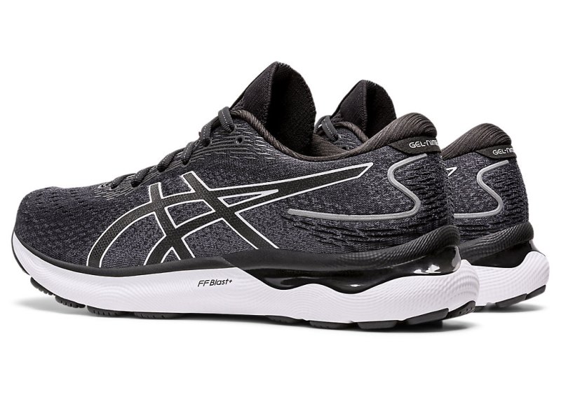Asics Gel-nimbus 24 メンズ ランニングシューズ 黒 白 | JP6848-906