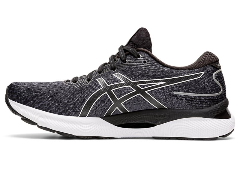 Asics Gel-nimbus 24 メンズ ランニングシューズ 黒 白 | JP6848-906