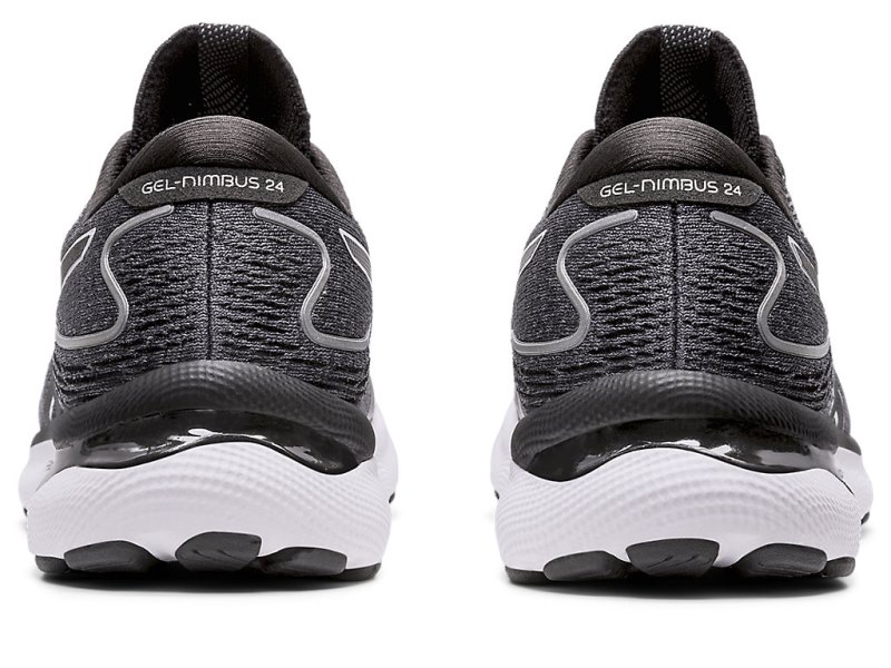 Asics Gel-nimbus 24 メンズ ランニングシューズ 黒 白 | JP7193-172