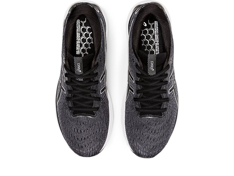 Asics Gel-nimbus 24 メンズ ランニングシューズ 黒 白 | JP7193-172