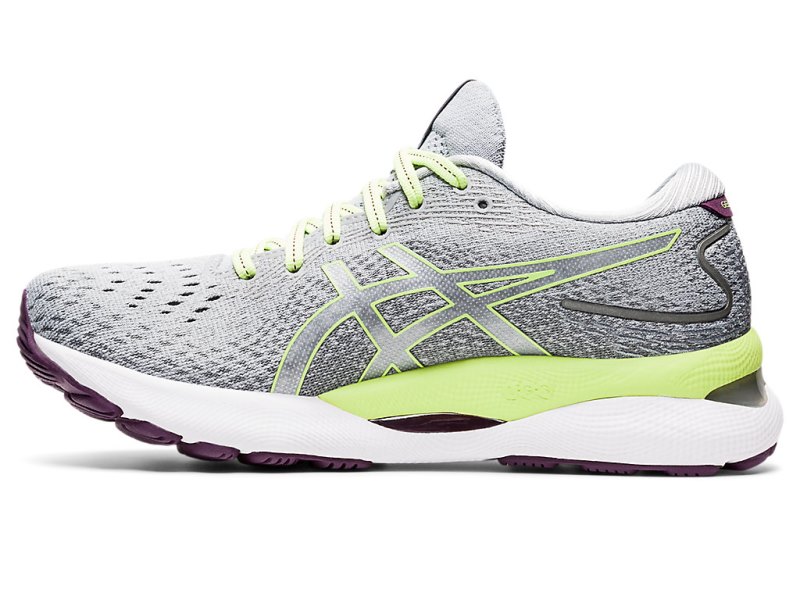 Asics Gel-nimbus 24 レディース ランニングシューズ グレー ライト緑 | JP1608-054