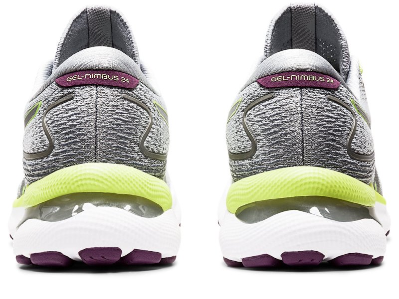 Asics Gel-nimbus 24 レディース ランニングシューズ グレー ライト緑 | JP1608-054