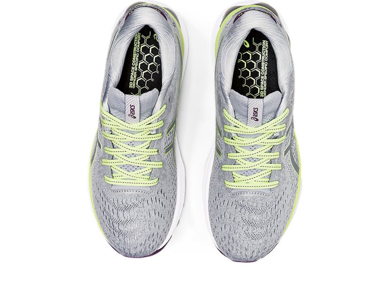 Asics Gel-nimbus 24 レディース ランニングシューズ グレー ライト緑 | JP1608-054