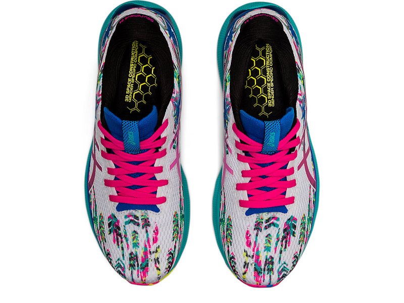 Asics Gel-nimbus 24 レディース ランニングシューズ 白 ピンク | JP3975-802