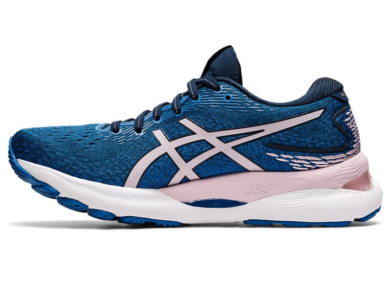 Asics Gel-nimbus 24 レディース ランニングシューズ 青 ピンク | JP7097-167