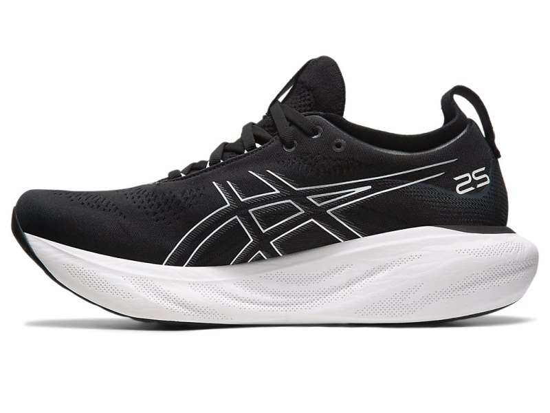 Asics Gel-nimbus 25 メンズ ランニングシューズ 黒 シルバー | JP7994-152