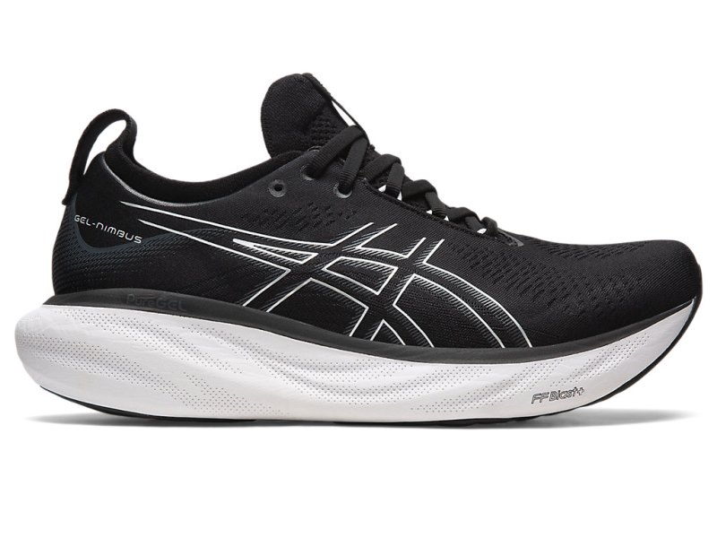 Asics Gel-nimbus 25 メンズ ランニングシューズ 黒 シルバー | JP7994-152