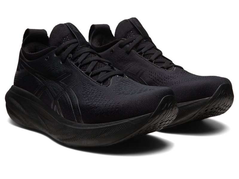 Asics Gel-nimbus 25 メンズ ランニングシューズ 黒 黒 | JP2202-622