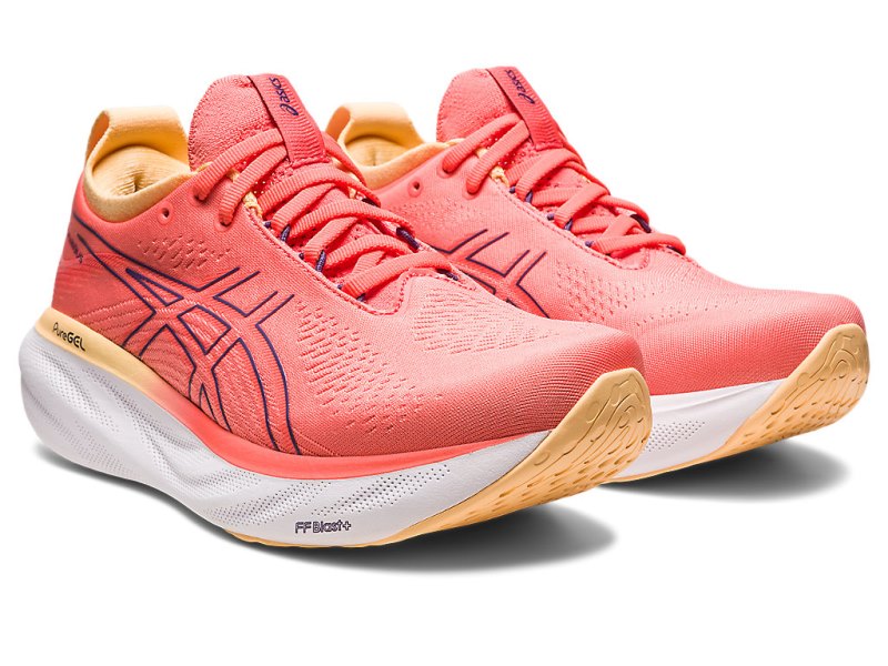 Asics Gel-nimbus 25 レディース ランニングシューズ コーラル 色 紫 | JP0961-257