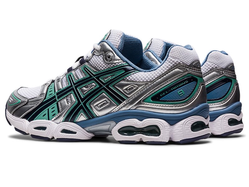 Asics Gel-nimbus 9 メンズ スニーカー 白 シルバー | JP3808-592