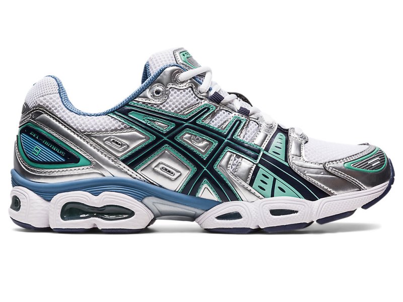 Asics Gel-nimbus 9 メンズ スニーカー 白 シルバー | JP3808-592