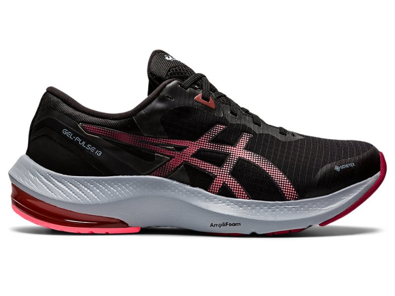 Asics Gel-pulse 13 G-TX レディース ランニングシューズ 黒 コーラル 色 | JP4339-293