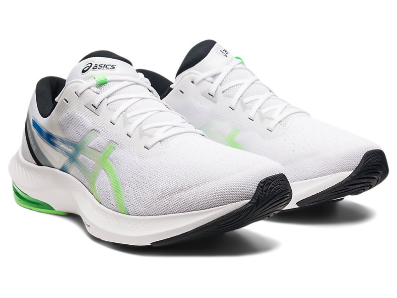 Asics Gel-pulse 13 メンズ ランニングシューズ 白 ライト緑 | JP2369-338