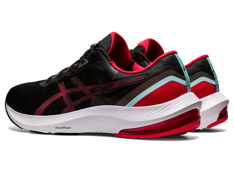 Asics Gel-pulse 13 メンズ ランニングシューズ 黒 赤 | JP5969-544