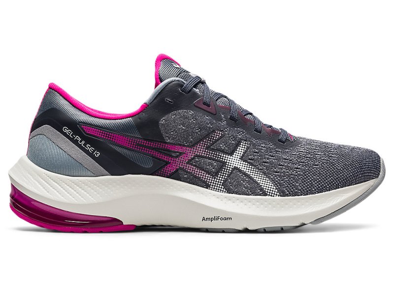 Asics Gel-pulse 13 レディース ランニングシューズ グレー 白 | JP5892-677