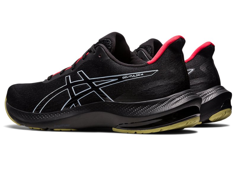 Asics Gel-pulse 14 メンズ ランニングシューズ 黒 青 | JP8705-258