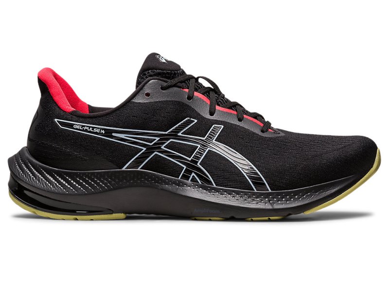 Asics Gel-pulse 14 メンズ ランニングシューズ 黒 青 | JP8705-258