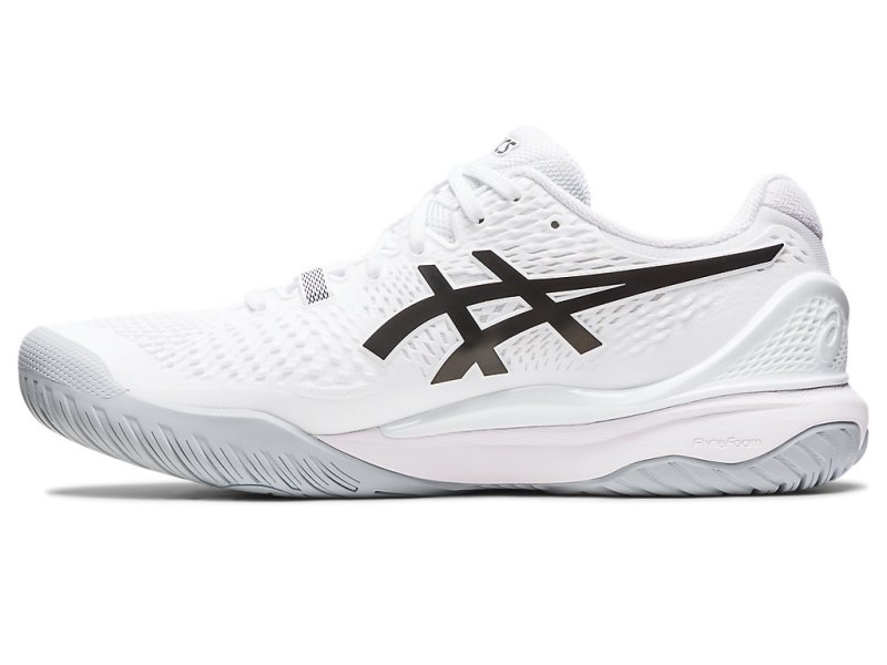 Asics Gel-resolution 9 メンズ テニスシューズ 白 黒 | JP7444-183