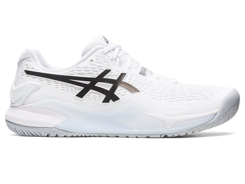 Asics Gel-resolution 9 メンズ テニスシューズ 白 黒 | JP7444-183