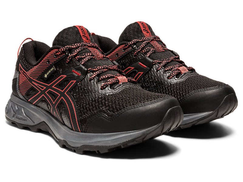 Asics Gel-sonoma 5 G-TX レディース トレイルランニングシューズ 黒 ピンク | JP0497-912
