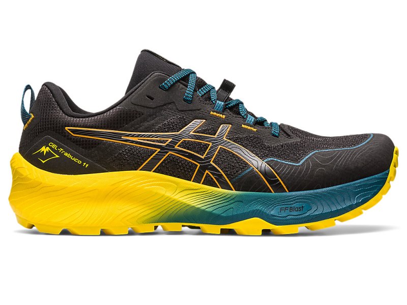 Asics Gel-trabuco 11 メンズ ランニングシューズ 黒 ブラウン | JP1662-249