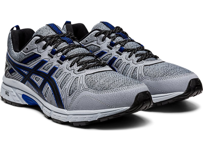 Asics Gel-ventuRE 7 MX (4E) メンズ トレイルランニングシューズ グレー 青 | JP9816-934