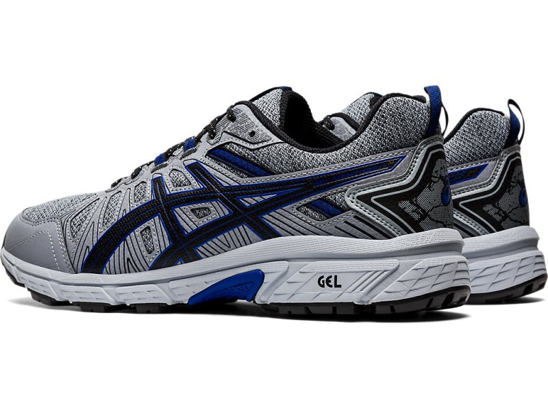 Asics Gel-ventuRE 7 MX (4E) メンズ トレイルランニングシューズ グレー 青 | JP9816-934