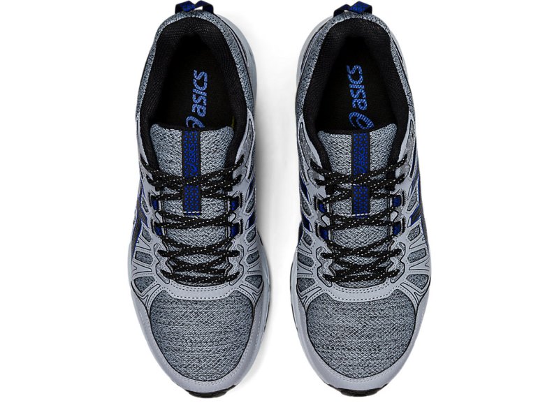 Asics Gel-ventuRE 7 MX (4E) メンズ トレイルランニングシューズ グレー 青 | JP9816-934
