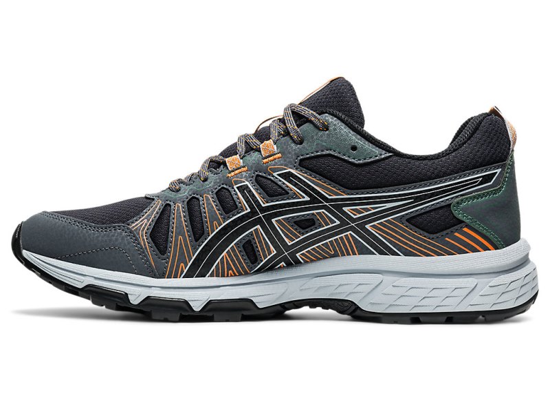 Asics Gel-ventuRE 7 メンズ トレイルランニングシューズ 深いグレー 黒 | JP3487-990