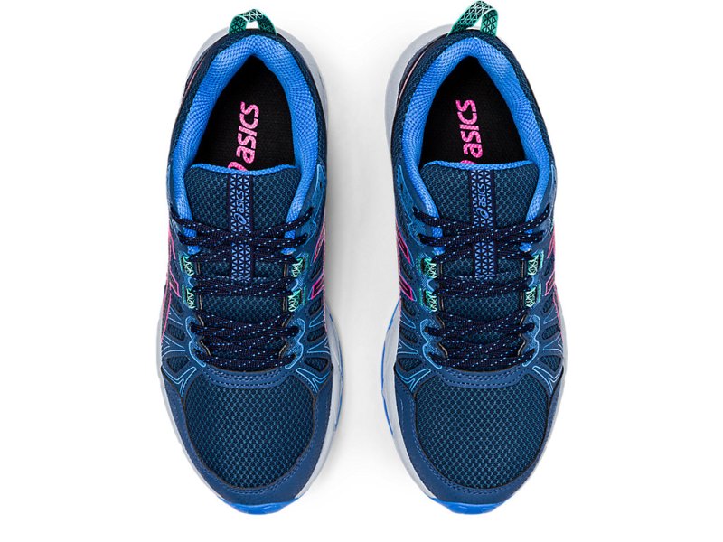 Asics Gel-ventuRE 7 レディース ランニングシューズ ネイビー ピンク | JP6310-878