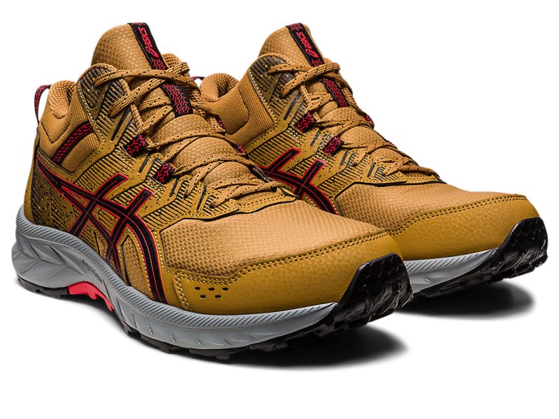 Asics Gel-ventuRE 9 MT メンズ ランニングシューズ ブラウン 赤 | JP9799-177