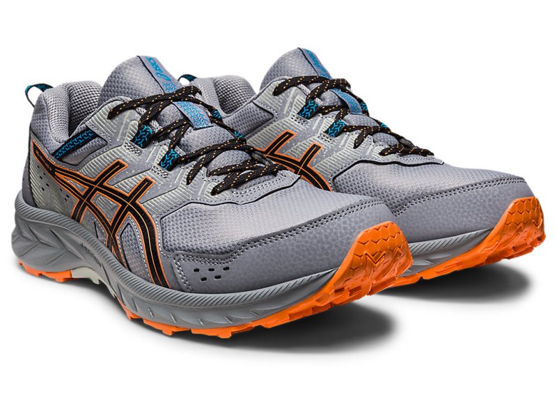 Asics Gel-ventuRE 9 メンズ トレイルランニングシューズ グレー オレンジ | JP4650-190