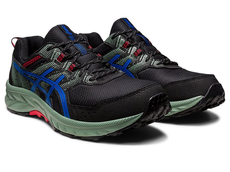 Asics Gel-ventuRE 9 メンズ ランニングシューズ 黒 青 | JP7832-274