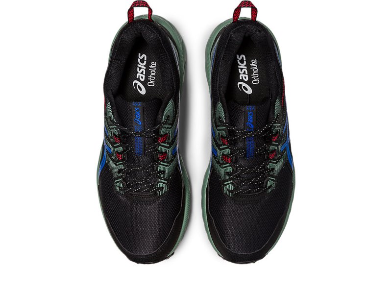 Asics Gel-ventuRE 9 メンズ ランニングシューズ 黒 青 | JP7832-274