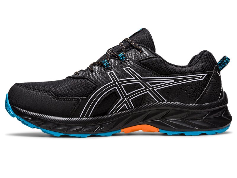 Asics Gel-ventuRE 9 防水 メンズ ランニングシューズ 黒 紫 | JP1311-874