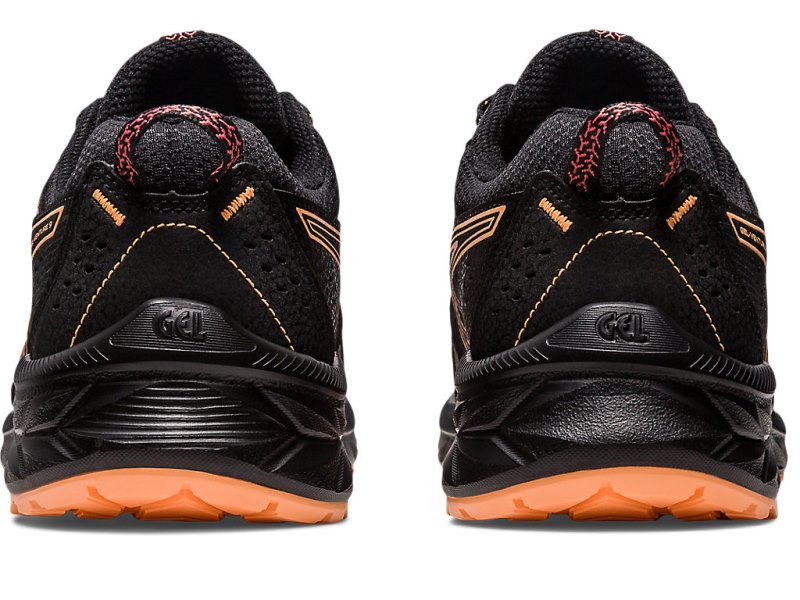 Asics Gel-ventuRE 9 防水 レディース ランニングシューズ 黒 ライトオレンジ | JP4890-830