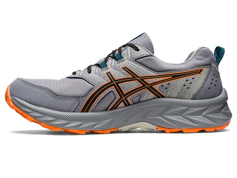 Asics Gel-ventuRE メンズ トレイルランニングシューズ グレー オレンジ | JP2862-945
