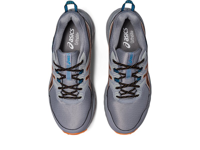 Asics Gel-ventuRE メンズ トレイルランニングシューズ グレー オレンジ | JP2862-945