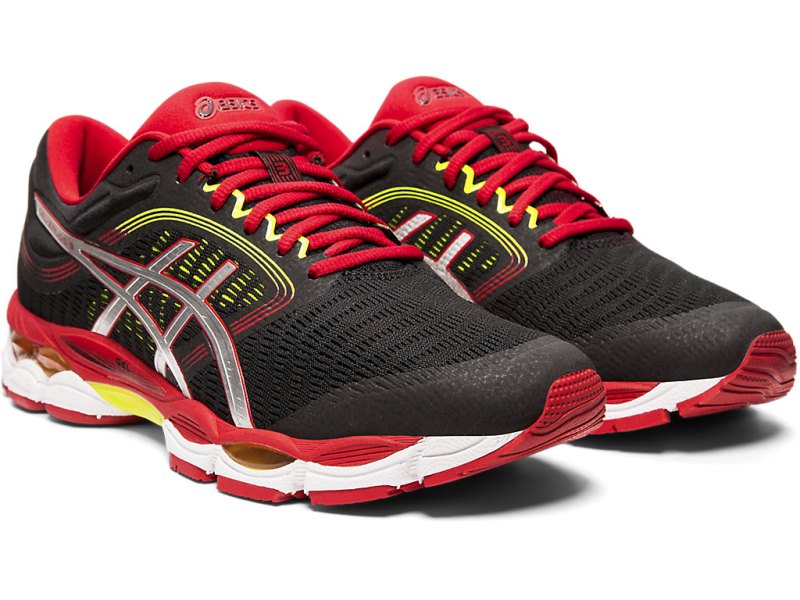 Asics Gel-ziruss 3 メンズ ランニングシューズ 黒 赤 | JP9495-303